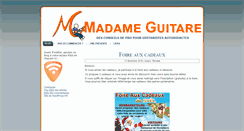 Desktop Screenshot of madameguitare.com