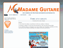 Tablet Screenshot of madameguitare.com